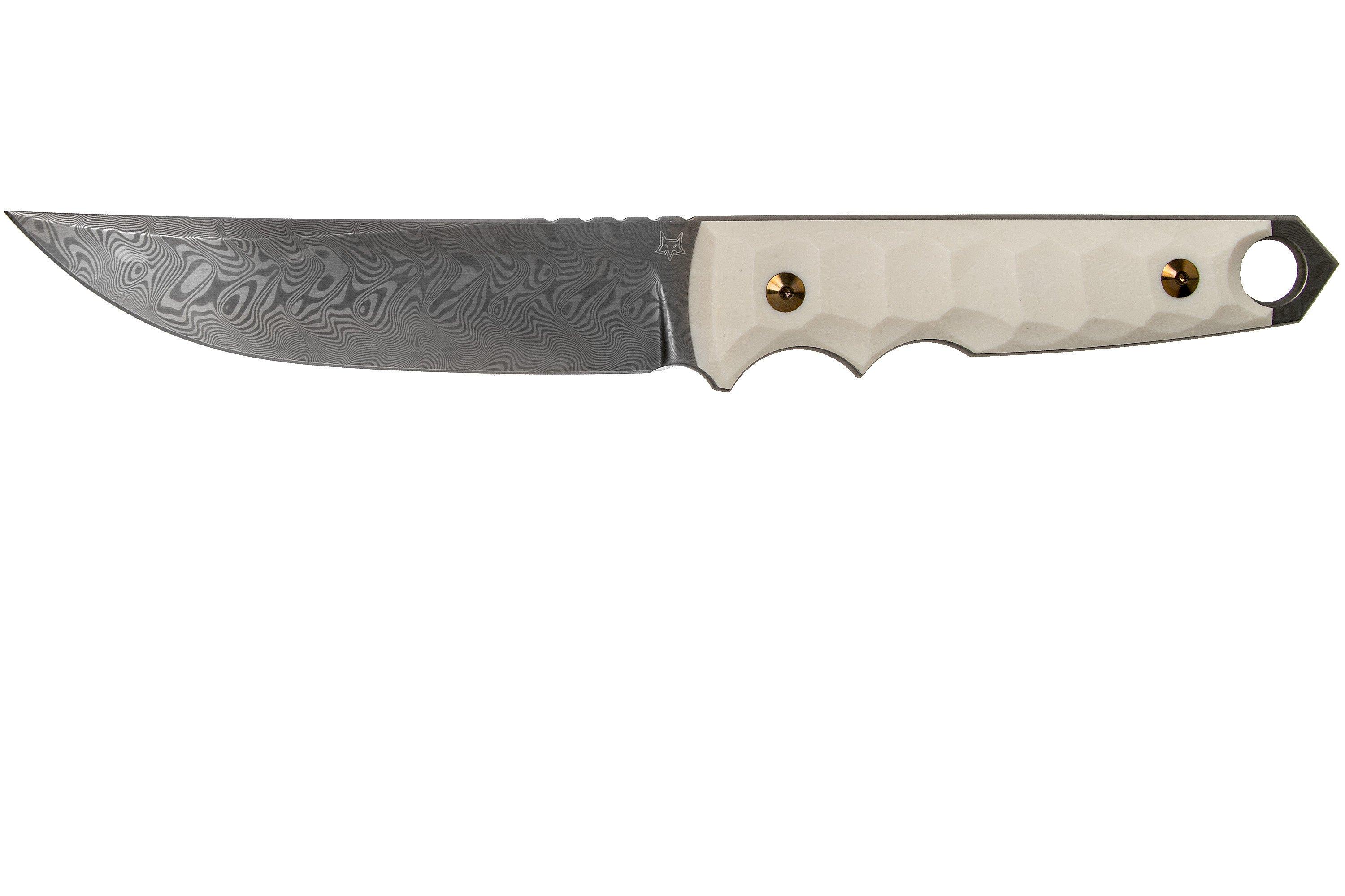 Fox Knives Ryu FX634DES Elforyn Super Tusk, Herringbone Damascus