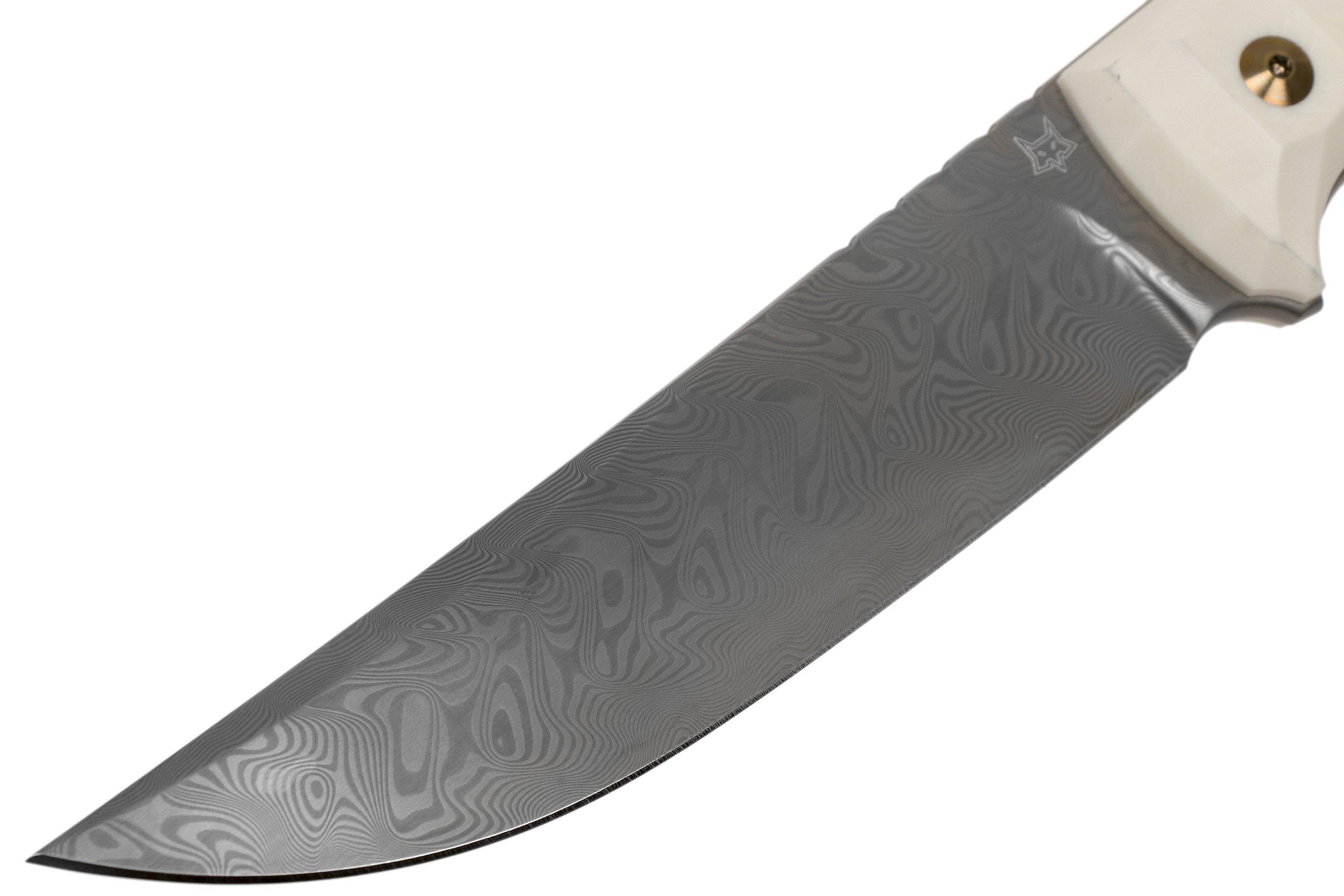Fox Knives Ryu FX634DES Elforyn Super Tusk, Herringbone Damascus