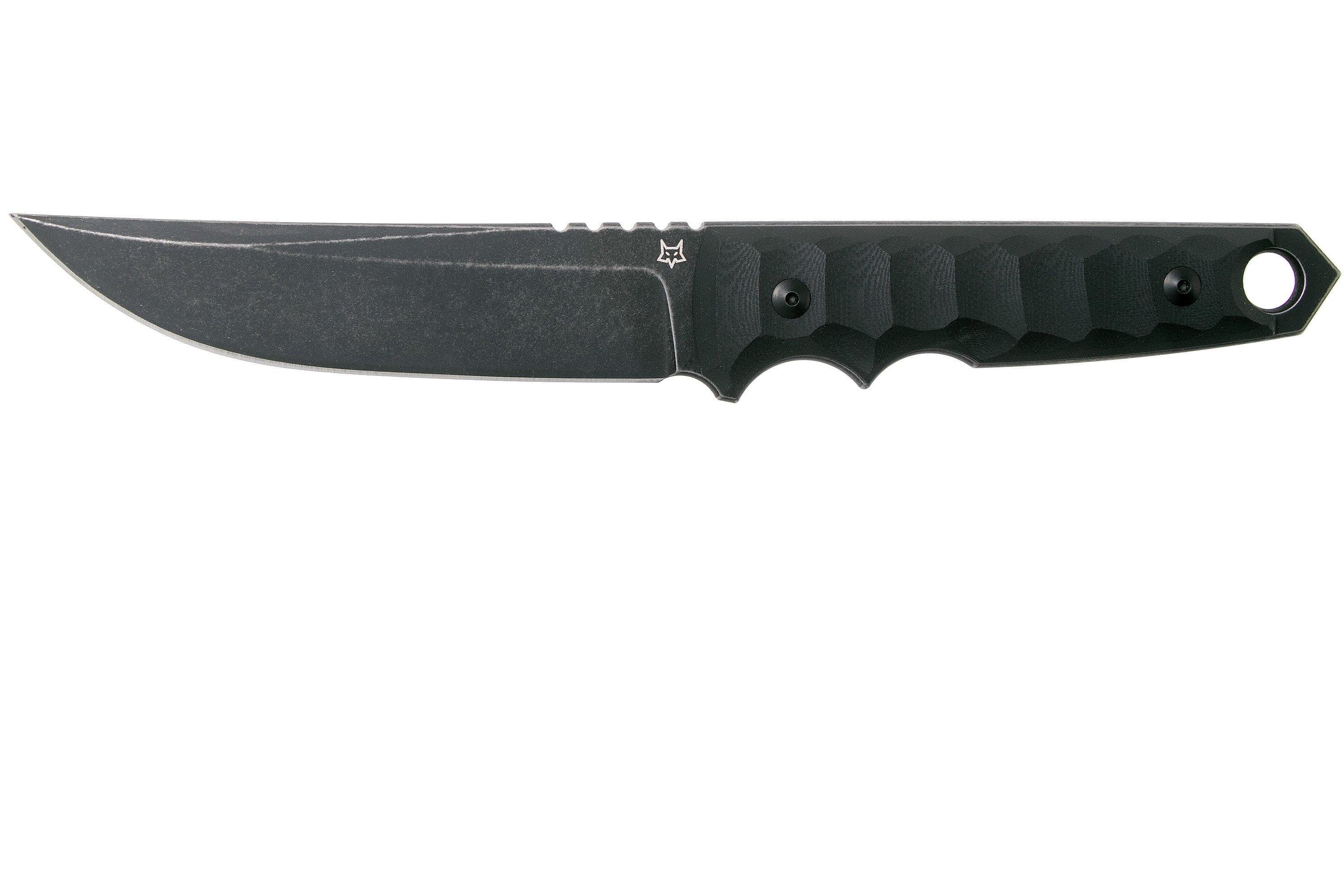 Fox Knives Ryu FX634 Black G10, cuchillo fijo, Black Roc Knives design