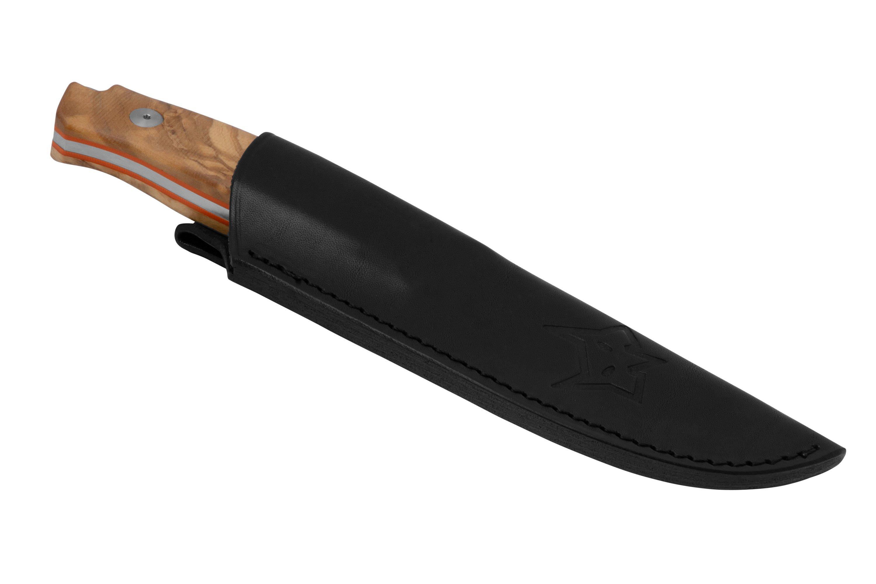 Fox Knives Rifle Windage FX-661 OL, Olive Wood fixed knife, Raven