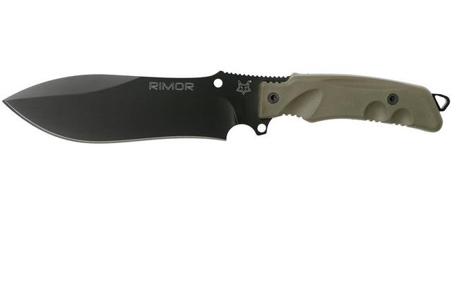 Fox Rimor Bushcraft FX-9CM07OD Black outdoor knife