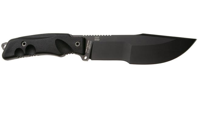 Afbeelding voor Fox FKMD Dino Tracker FX-9CM08-B, Black Idroglider Böhler N690Co, Black Forprene vaststaand mes, Black Roc Knives design