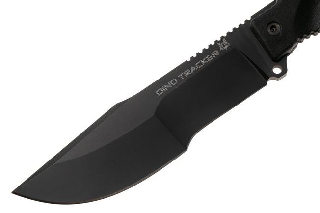 Afbeelding voor Fox FKMD Dino Tracker FX-9CM08-B, Black Idroglider Böhler N690Co, Black Forprene vaststaand mes, Black Roc Knives design
