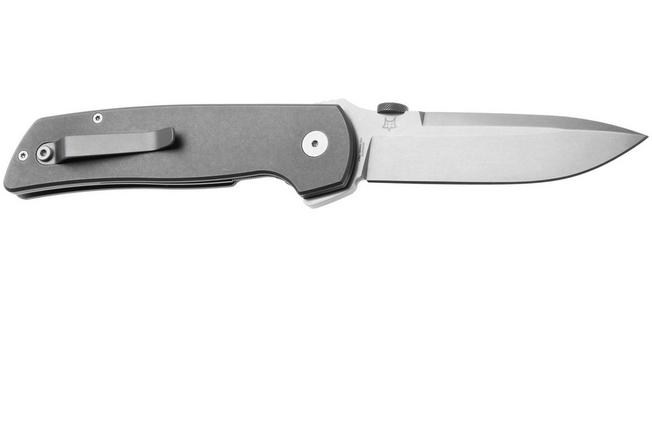Bild für Fox Knives Original Gangster FX-ATC-OG01 Stonewashed Titanium, Stonewashed CPM MagnaCut Taschenmesser, Bob Terzuola design