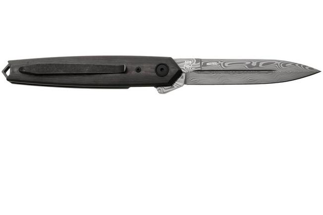 Afbeelding voor Fox Pacifico FX-ATC-OG02 DCF Thor Damasteel, Black Camo FatCarbon, zakmes, Terzuola design