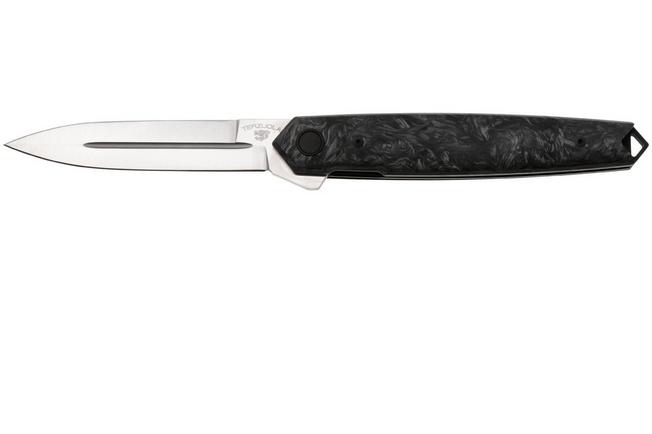 Afbeelding voor Fox Pacifico FX-ATC-OG02 MCF Satin MagnaCut, Marbled Carbonfiber, zakmes, Terzuola design
