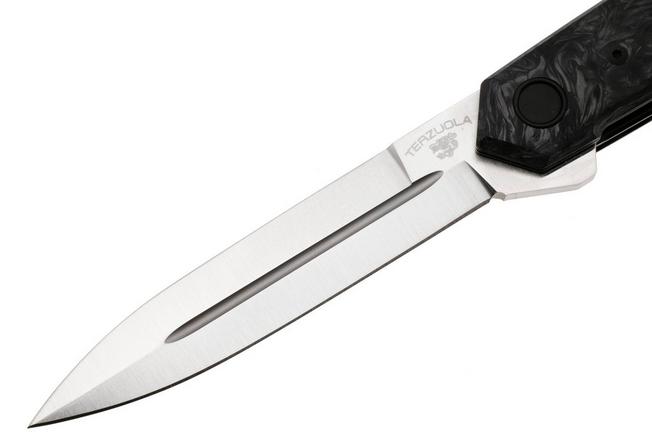 Afbeelding voor Fox Pacifico FX-ATC-OG02 MCF Satin MagnaCut, Marbled Carbonfiber, zakmes, Terzuola design