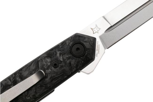 Afbeelding voor Fox Pacifico FX-ATC-OG02 MCF Satin MagnaCut, Marbled Carbonfiber, zakmes, Terzuola design