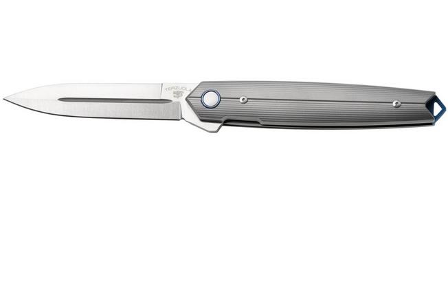 Afbeelding voor Fox Pacifico FX-ATC-OG02TI, Satin CPM MagnaCut, Grey Sandblasted Titanium zakmes, Terzuola design