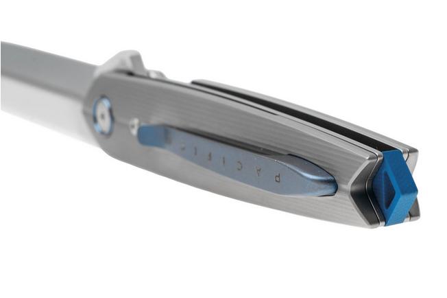 Afbeelding voor Fox Pacifico FX-ATC-OG02TI, Satin CPM MagnaCut, Grey Sandblasted Titanium zakmes, Terzuola design
