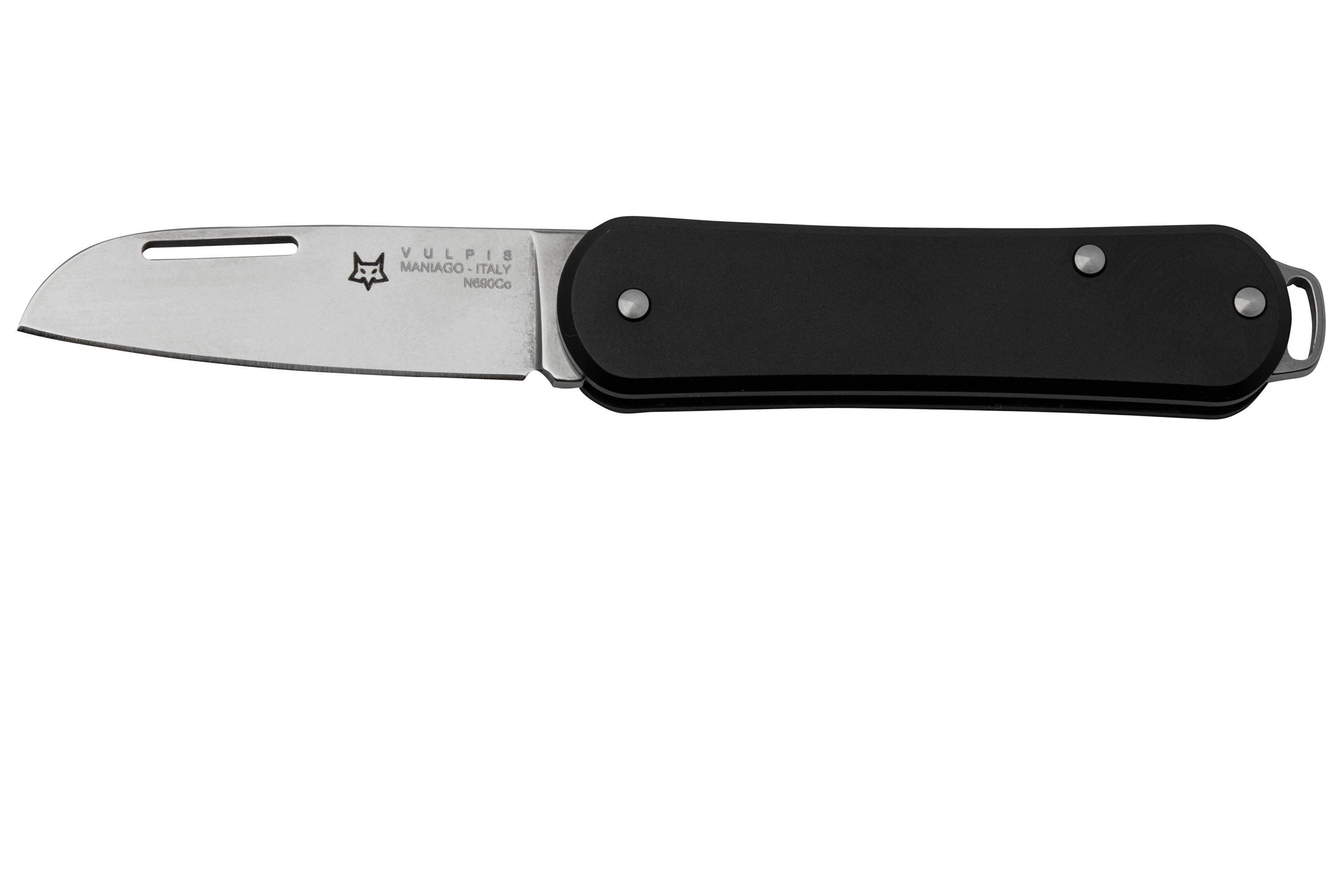 Fox Vulpis FX-VP108BK, N690Co, Aluminium Black, pocket knife