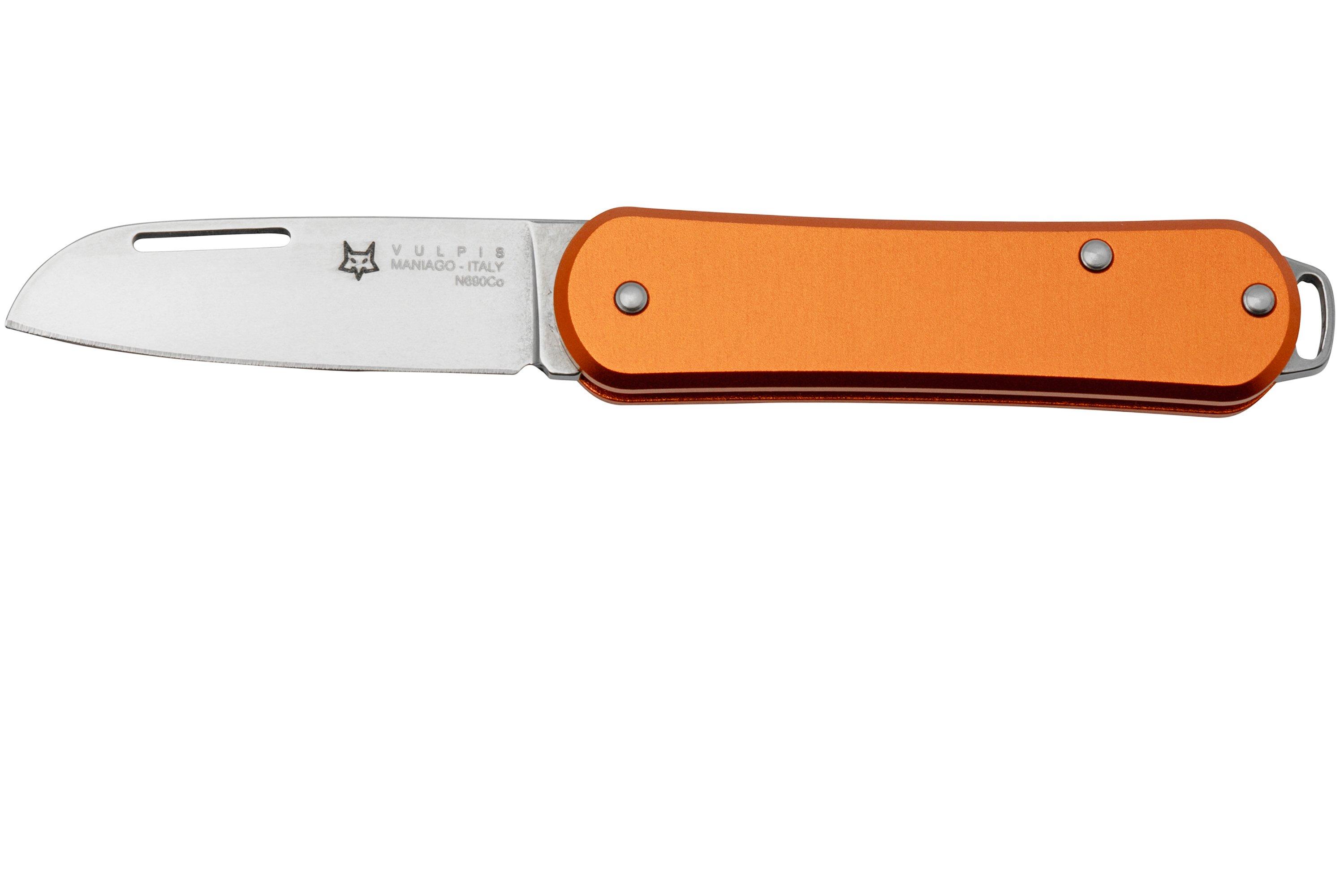 Fox Vulpis FX-VP108OR, N690Co, Aluminium Orange, pocket knife ...