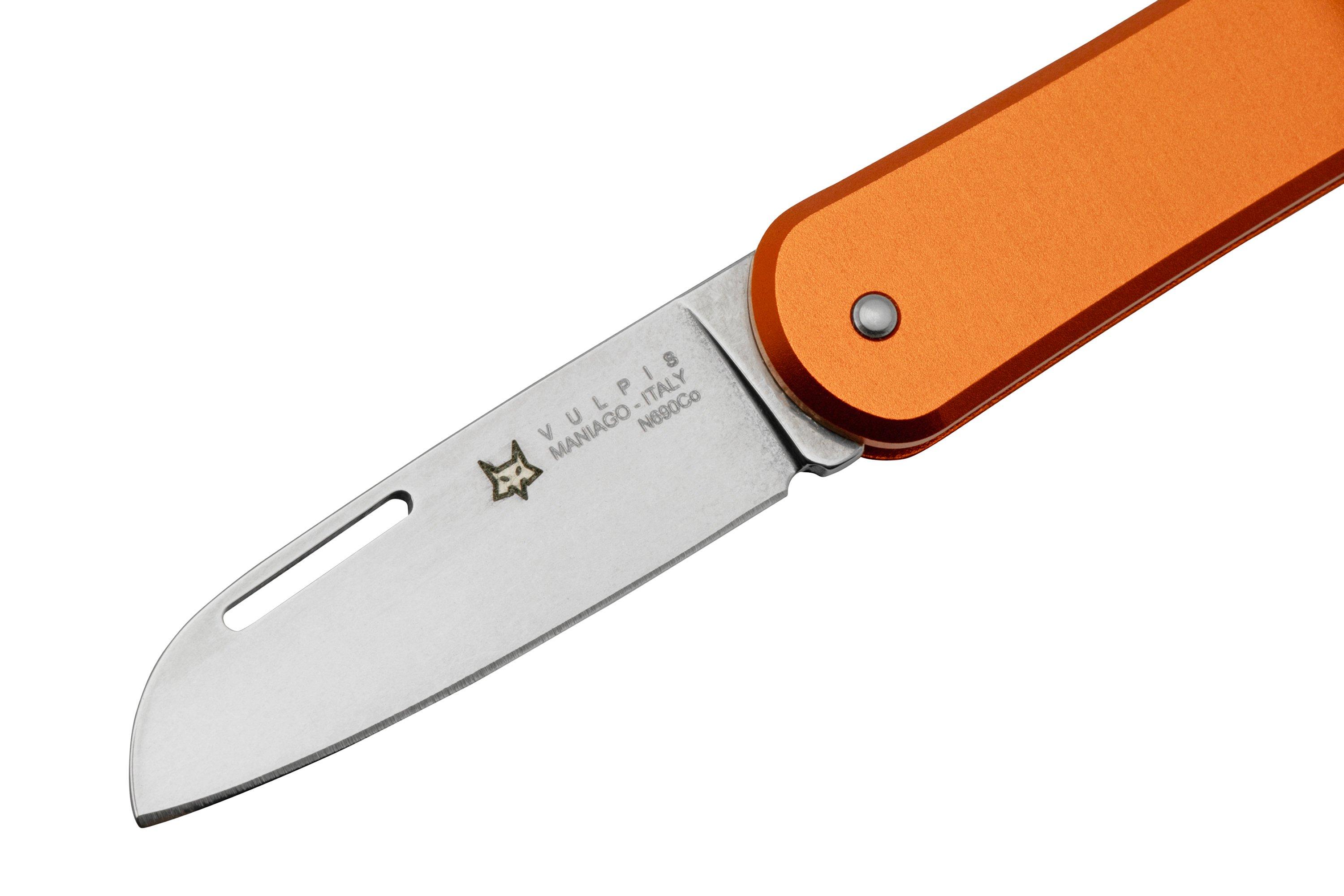 Fox Knives Vulpis FX-VP108OR, N690Co, Aluminium Orange, navalha ...