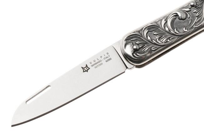 Afbeelding voor Fox Vulpis Limited Edition 2025, FX-VP130-AG, Polished Böhler M390, Sterling Silver 925 zakmes
