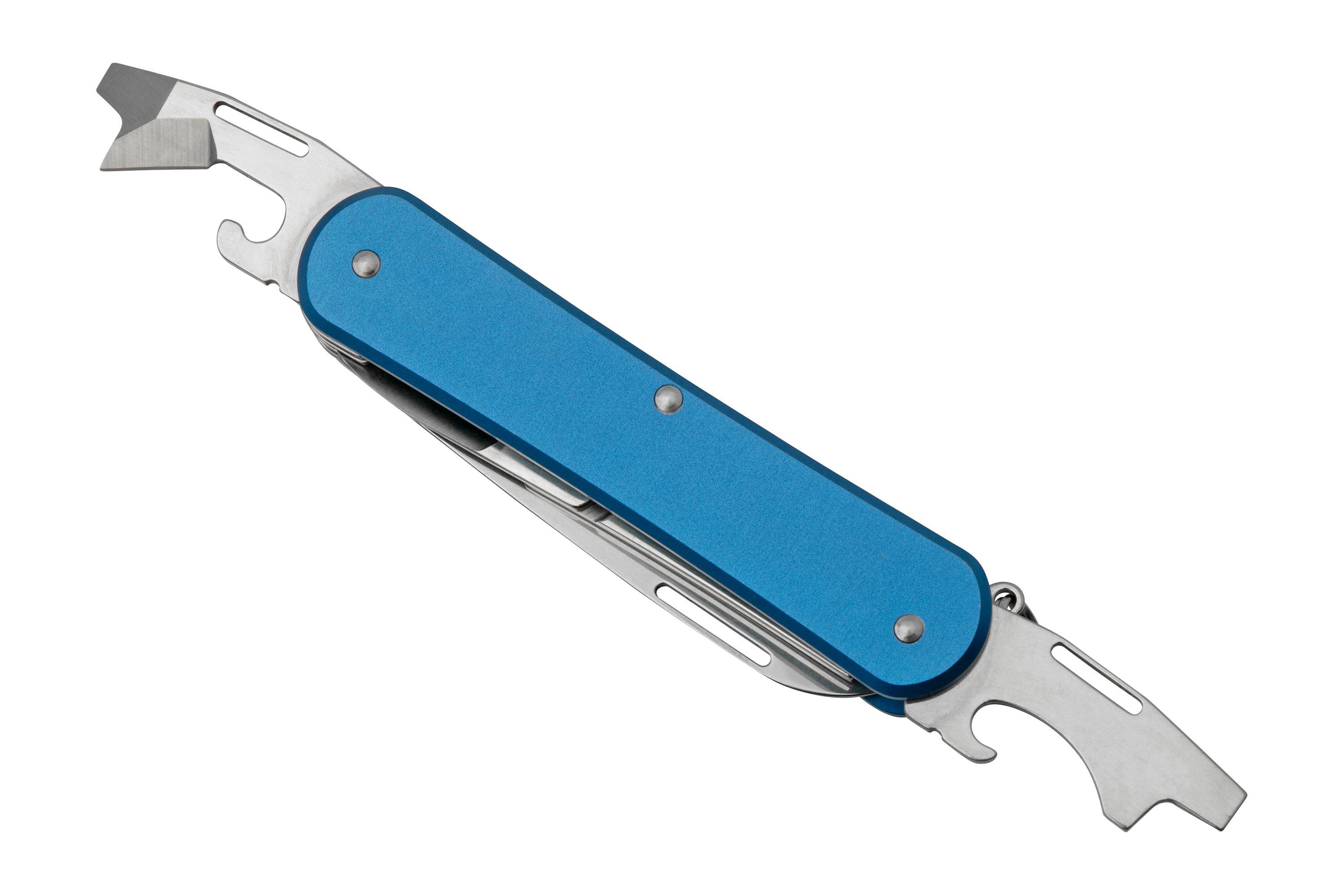 FOX Vulpis 4Tools FXVP130F4SB, N690Co, Aluminium Sky Blue, Swiss