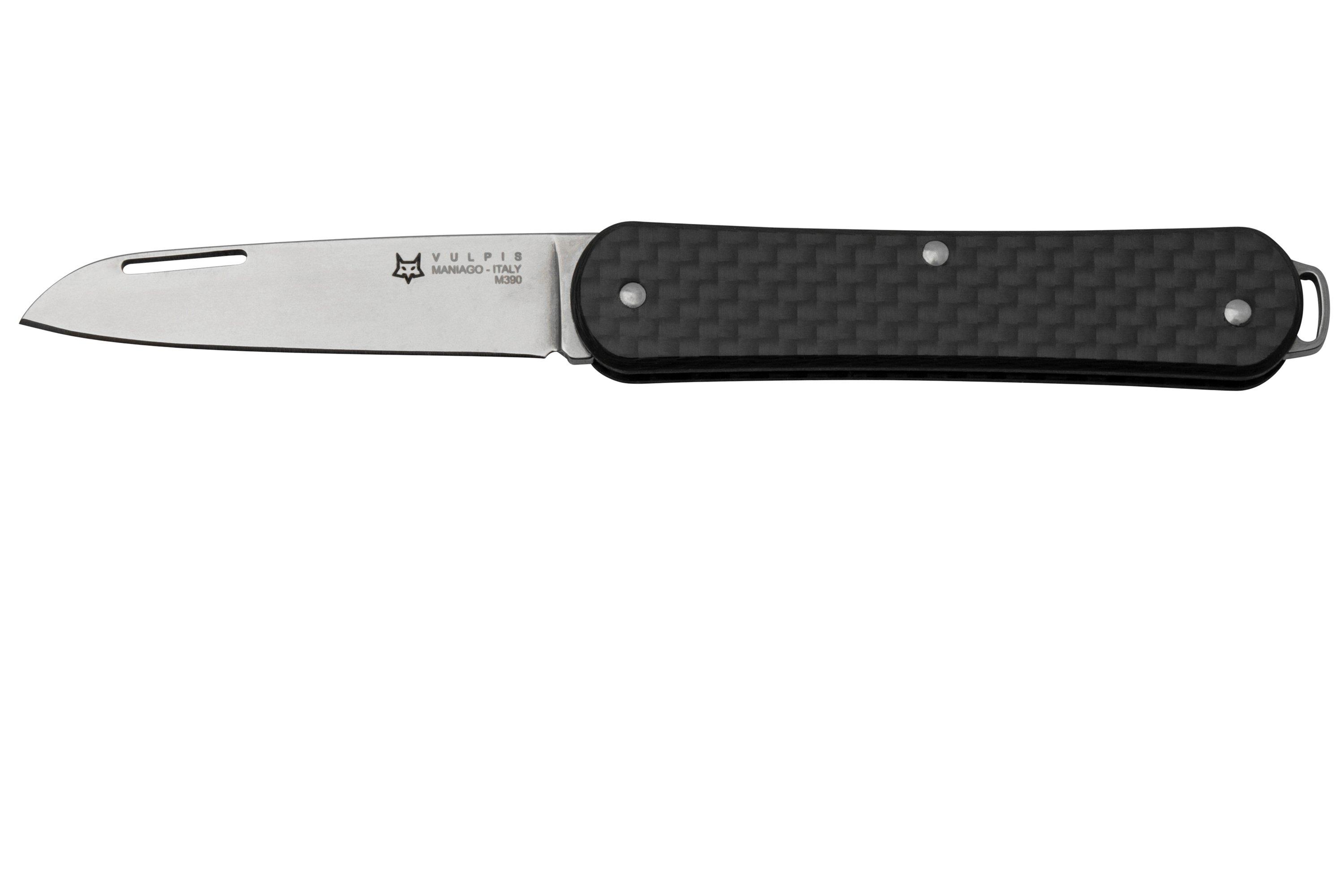 Fox Knives VULPIS Folding Pocket Knife Stainless Steel M390 Titanium Handle