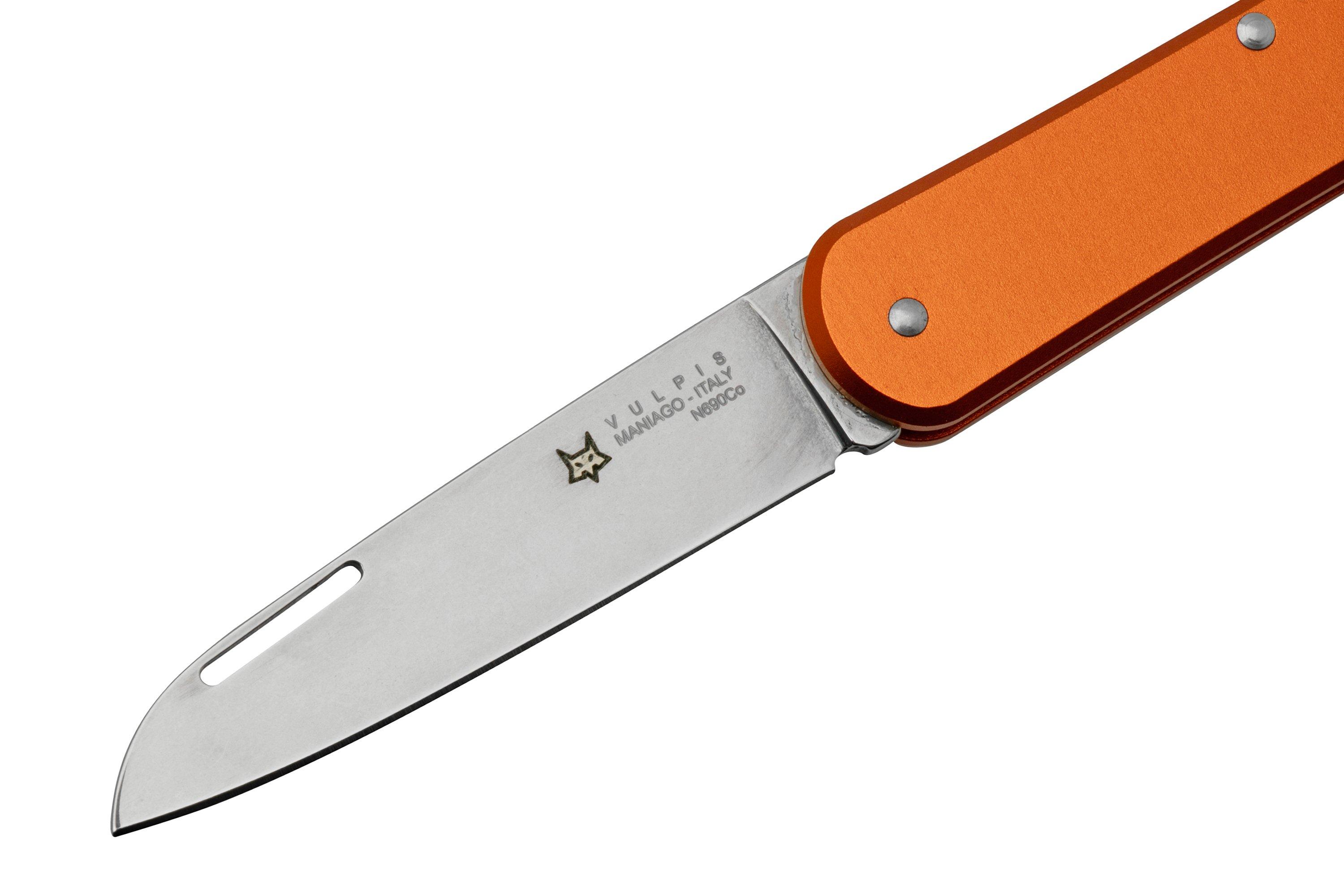 FOX Vulpis FX-VP130OR, N690Co, Aluminium Orange, pocket knife
