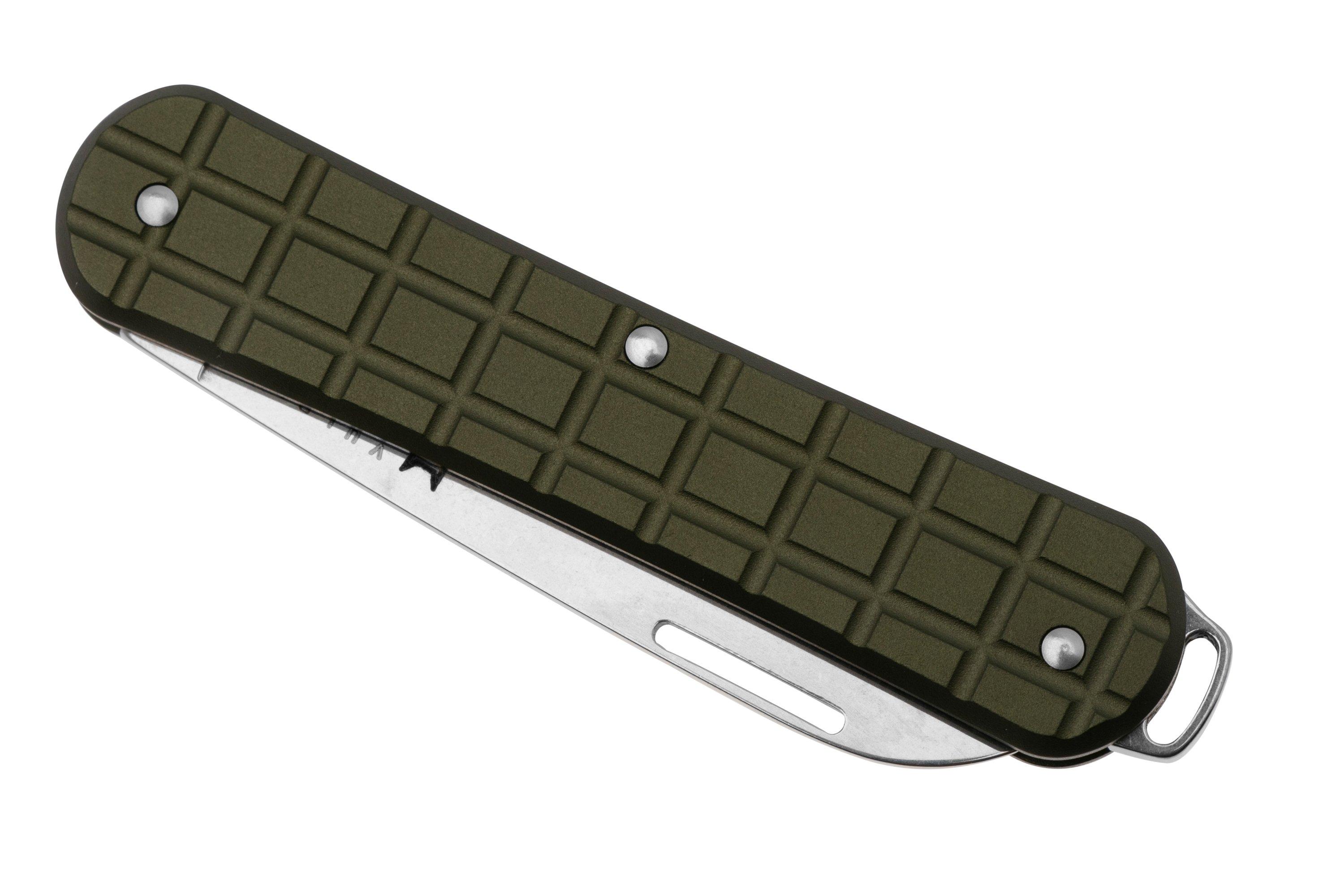 Fox Vulpis FX-VPGP130-MG Polished N690Co, Grenade Pattern Military