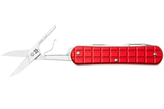 Afbeelding voor Fox Vulpis 3-Tools FX-VPGPW-130-F3-R, Stainless Steel, Red Aluminum multitool