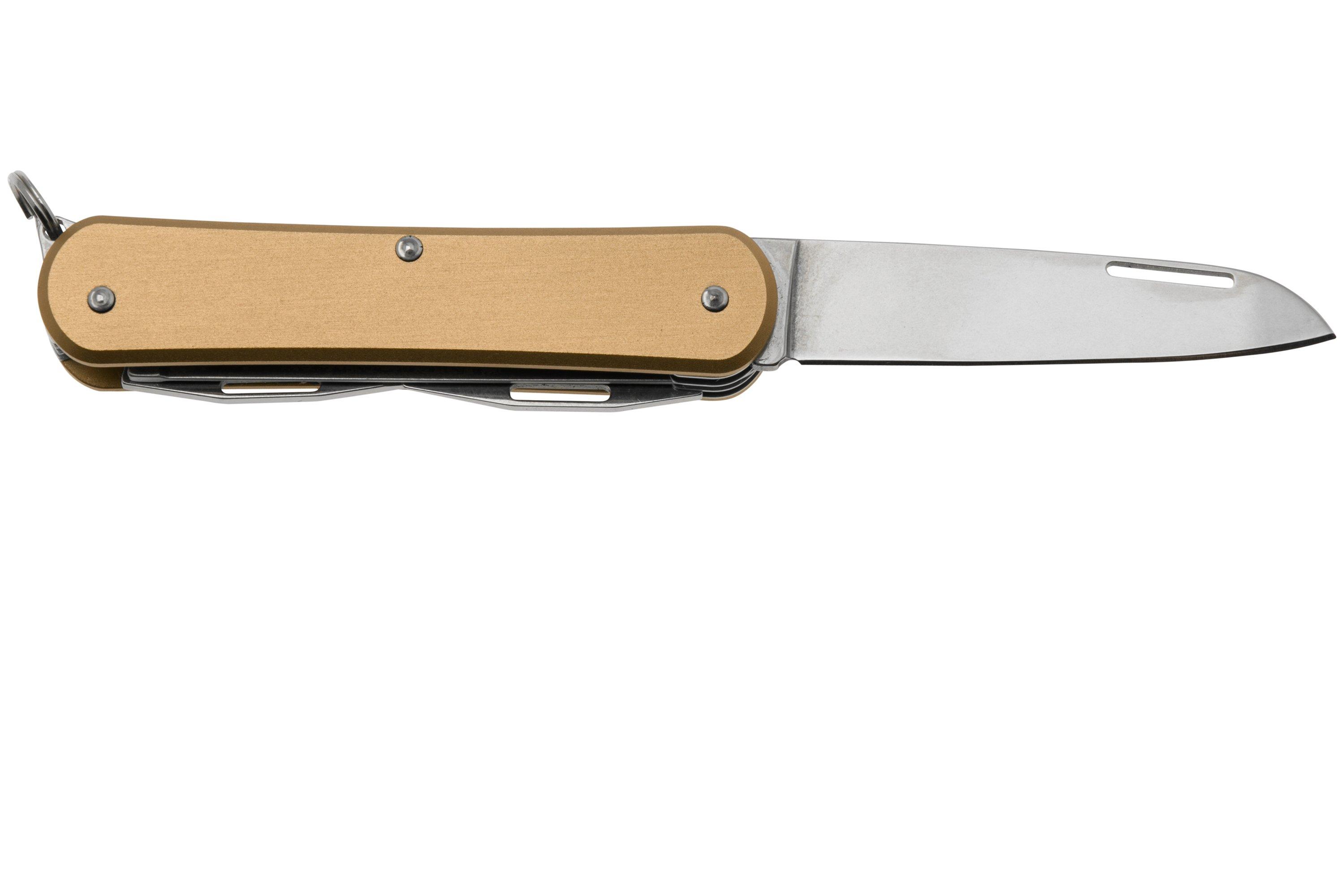 Fox Knives Vulpis KA-VP130-S4BR, 4 Tools, Aluminium Bronze, canivete ...