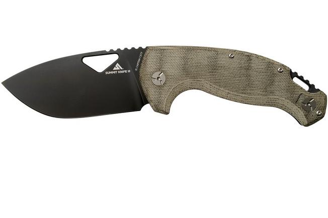 Fox El Capitan SK-02 PVD Summit Knife Co, Black PVD pocket knife