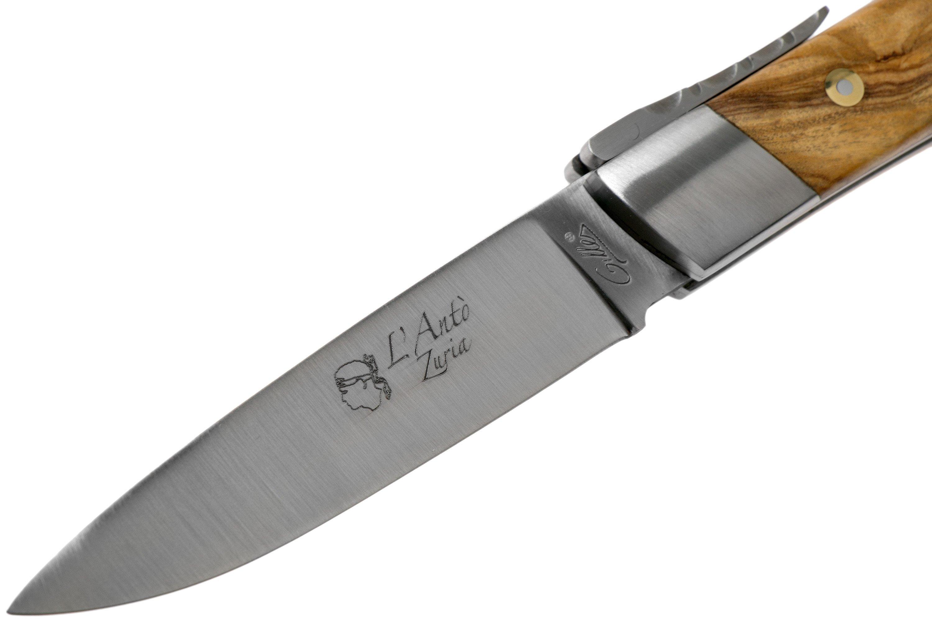 Fontenille Pataud Corsican L' Antò AZO olive wood pocket knife