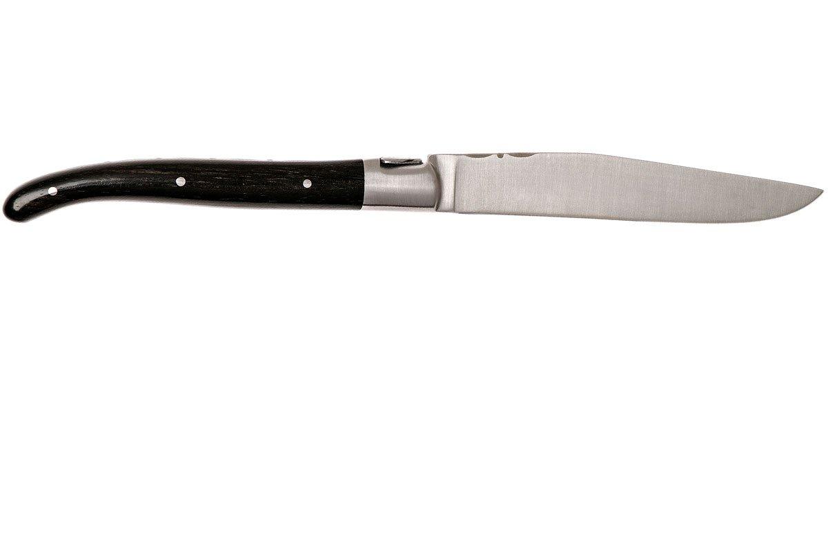 Fontenille Pataud 2-piece steak knife set, ebony wood | Advantageously ...