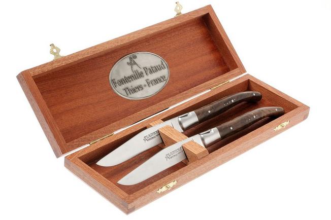 Image for 2-pc walnut tip Fontenille Pataud steak knives