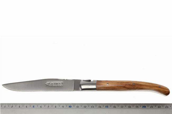 Laguiole Steak Knives Set of 6pc set Assorted Wood Handle Shiny Finish -  Forge de Laguiole USA