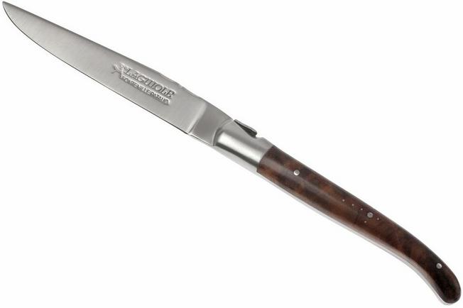 Forge de Laguiole 6 Piece Steak Knife Set Walnut Satin Finish - Forge de  Laguiole USA