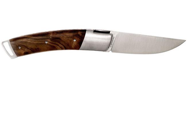 Le Saint-Bernard Pocket Knife - Olive Wood Handle - B - Laguiole Imports