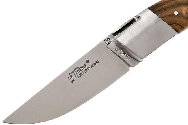 Le Saint-Bernard Pocket Knife - Olive Wood Handle - B - Laguiole Imports