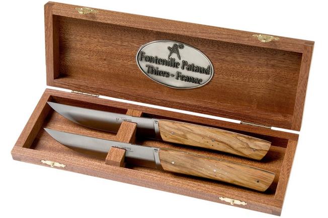 Victorinox Wood 5.1200.12G steak knife, set of 2, straight edge