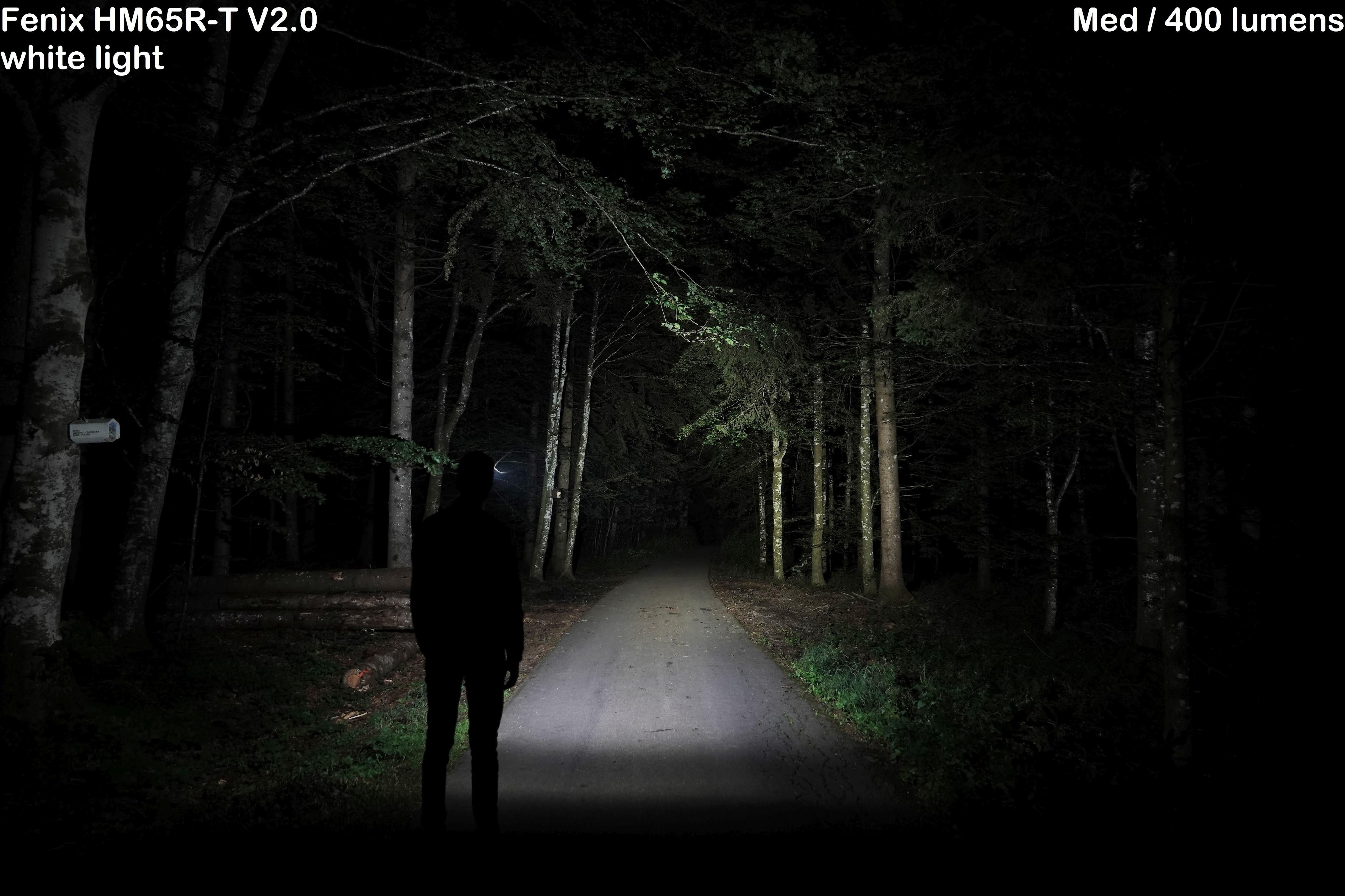 Fenix HM65R-T V2.0 white light - Med / 400 lumens