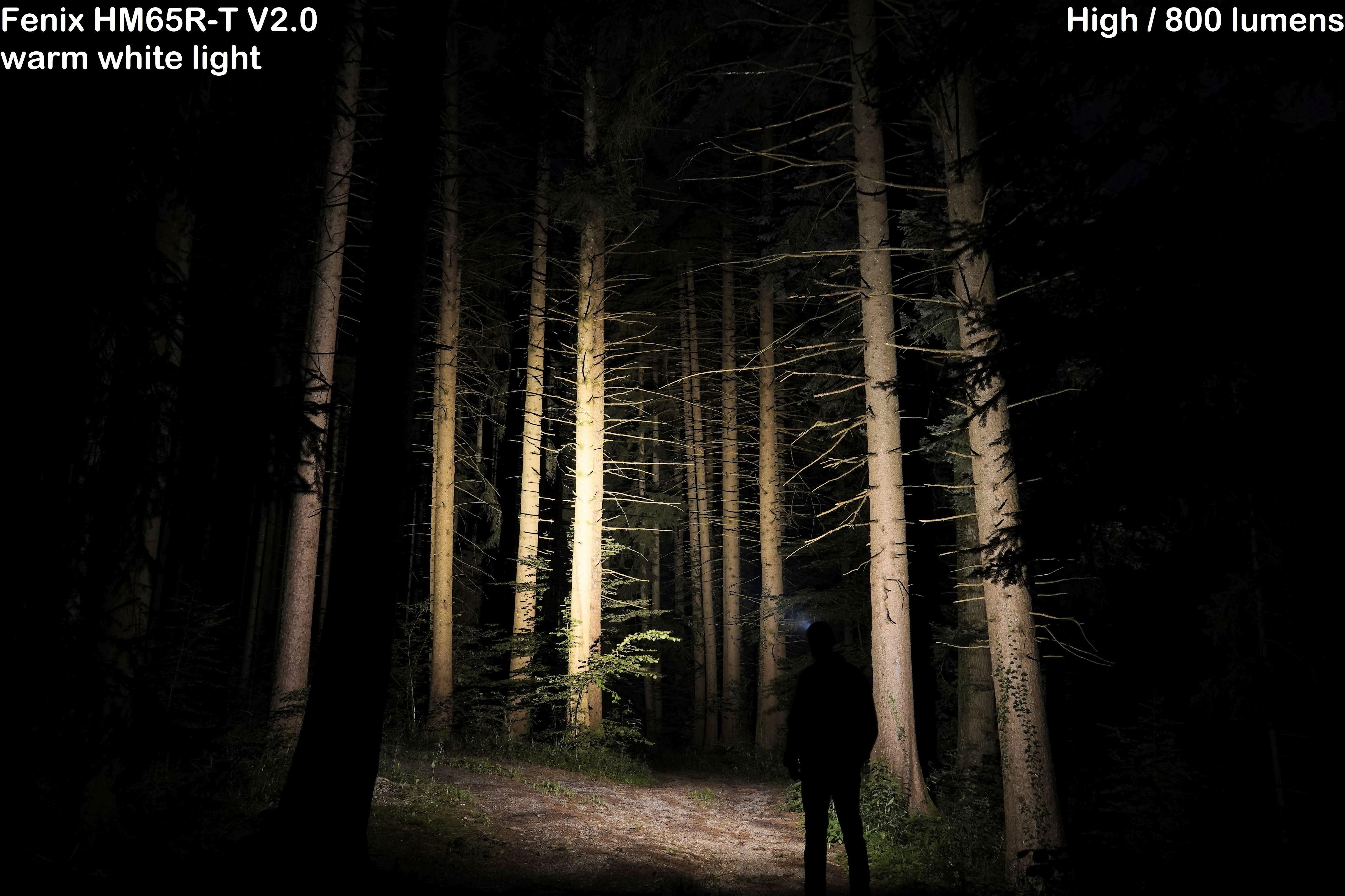 Fenix HM65R-T V2.0 warm white light - High / 800 lumens