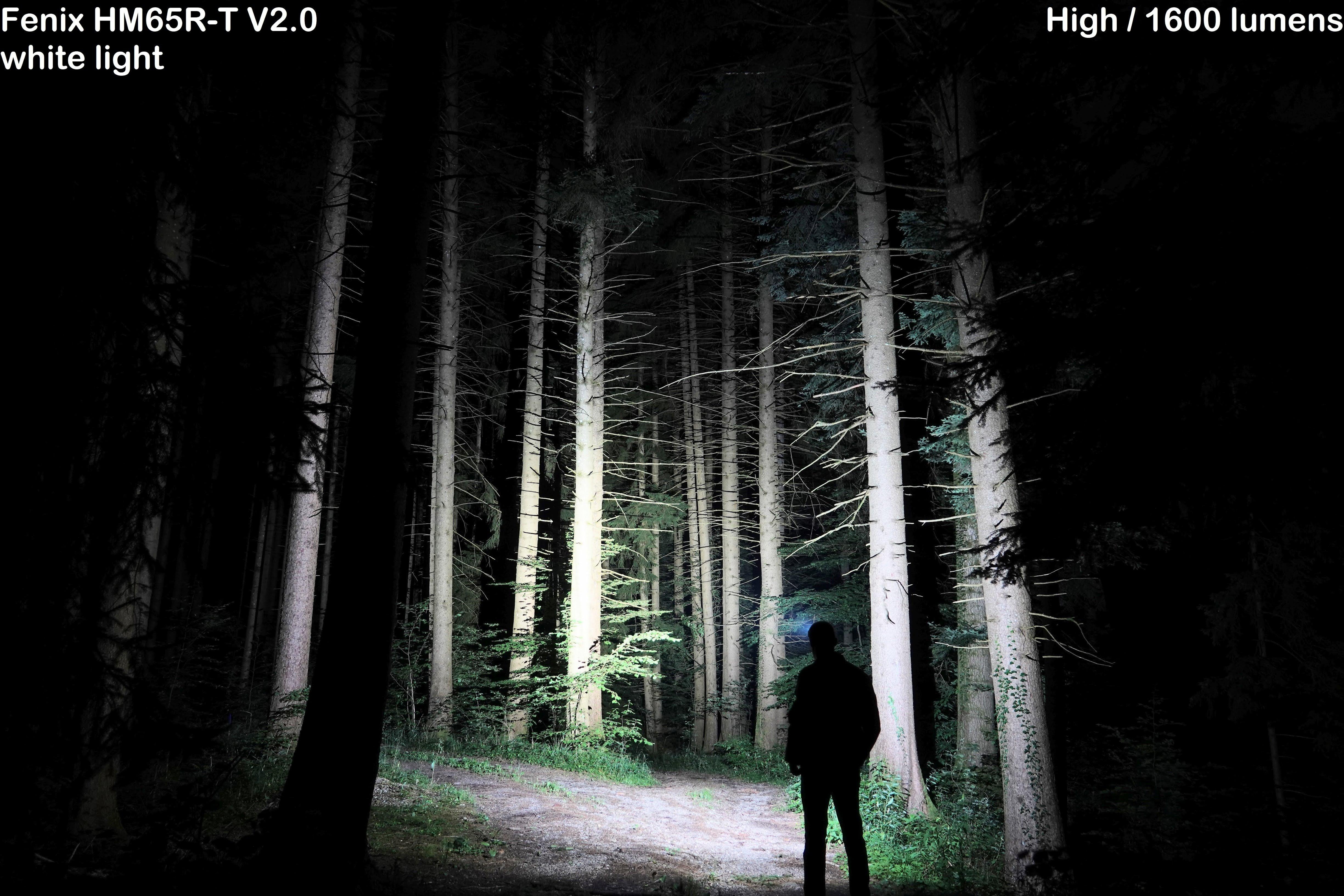 Fenix HM65R-T V2.0 white light - High / 1600 lumens