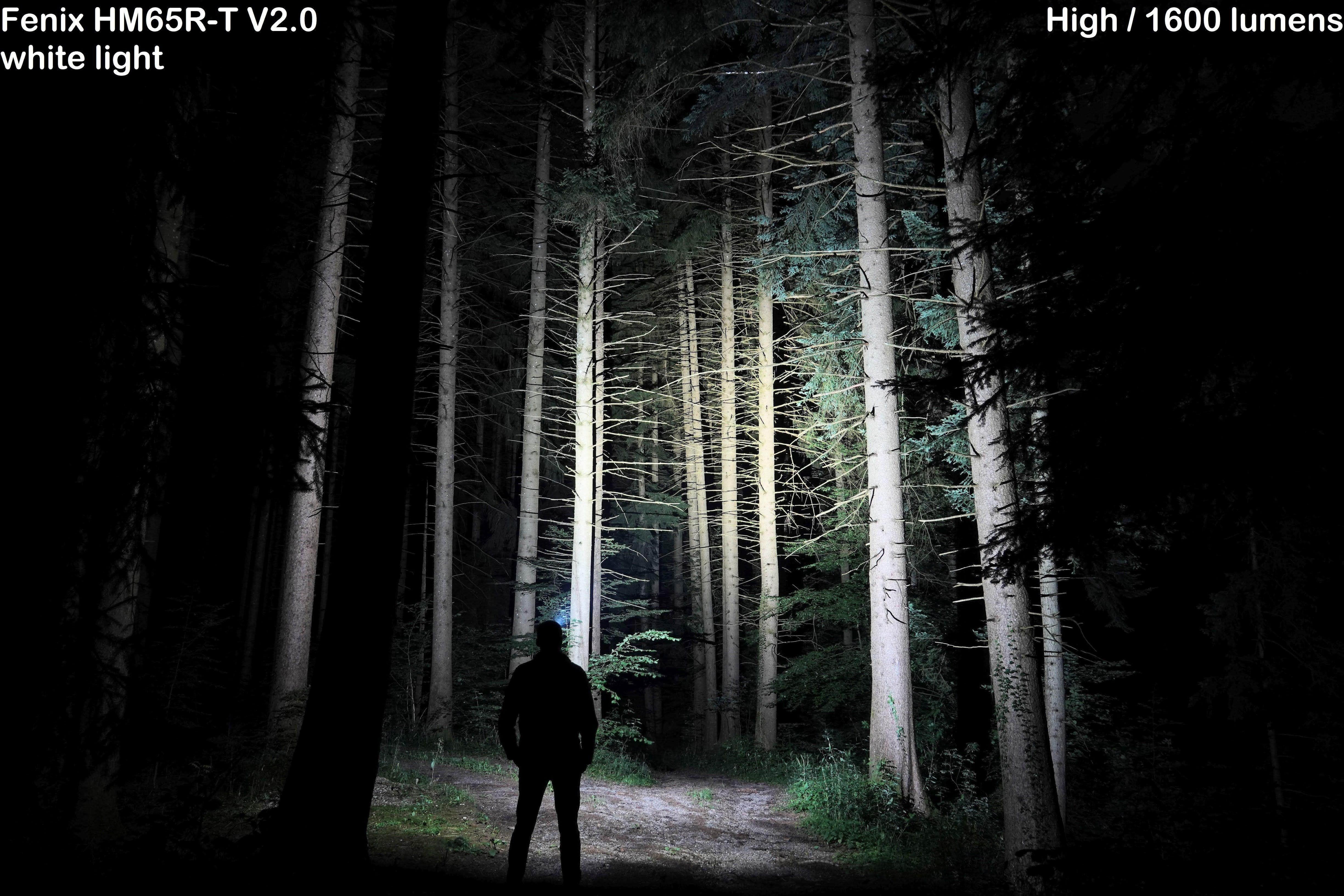 Fenix HM65R-T V2.0 white light - High / 1600 lumens