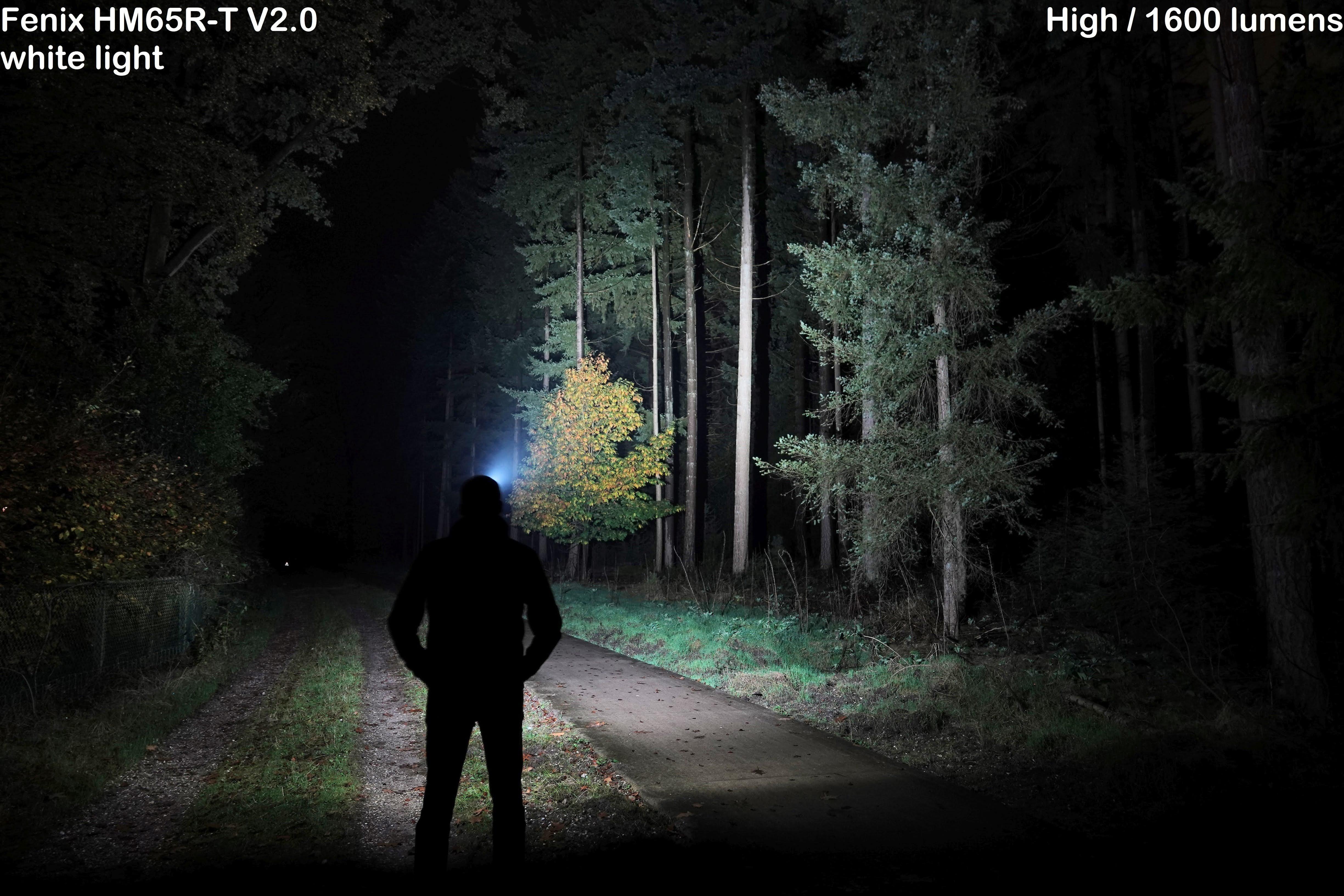 Fenix HM65R-T V2.0 white light - High / 1600 lumens