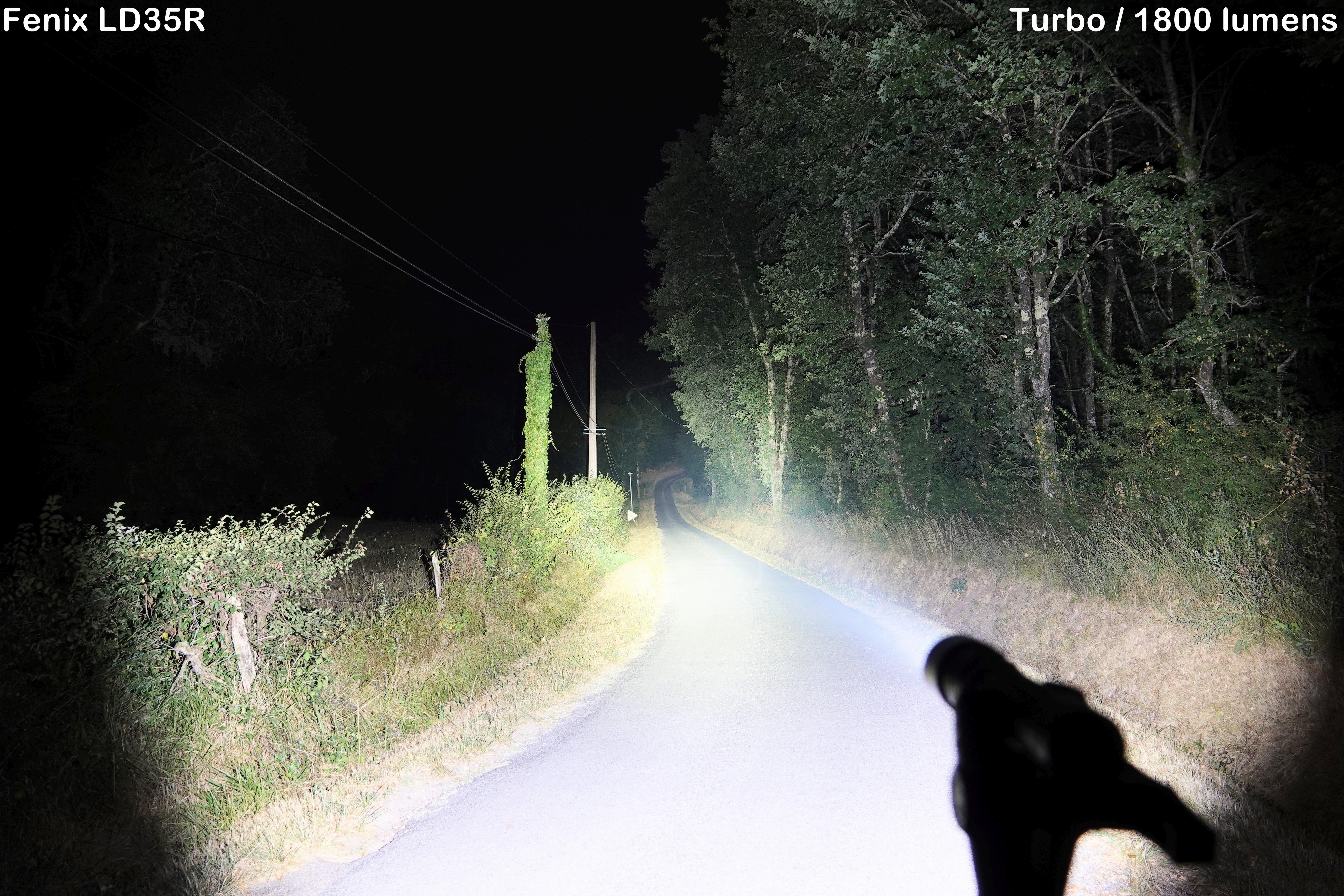 zaklamp op hoogste stand