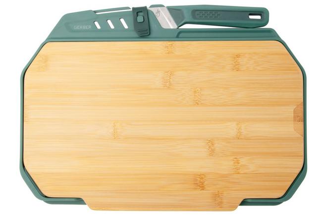 Afbeelding voor Gerber ComplEAT Slim Cutting Board 1072328 outdoor snijplankset met koksmes