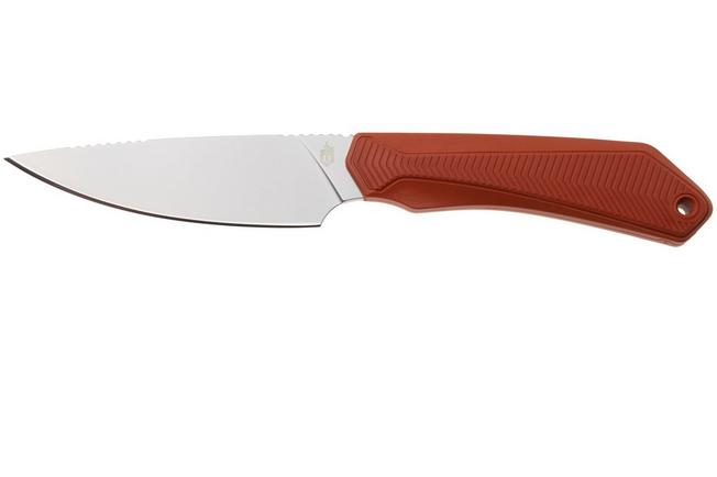 Afbeelding voor Gerber Forefront Fixed Drop Point 1077126, Stonewashed 420HC, Orange GFN jachtmes
