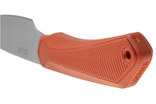 Afbeelding voor Gerber Forefront Fixed Drop Point 1077126, Stonewashed 420HC, Orange GFN jachtmes