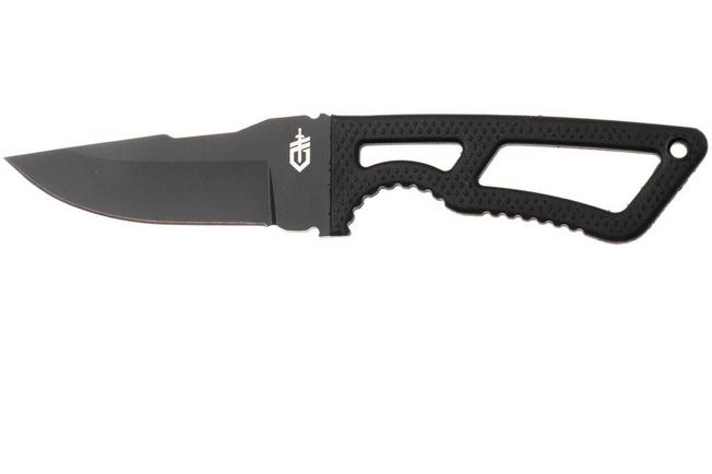 Afbeelding voor Gerber Ghostrike 2009182 Black 420HC, Rubber, vaststaand mes