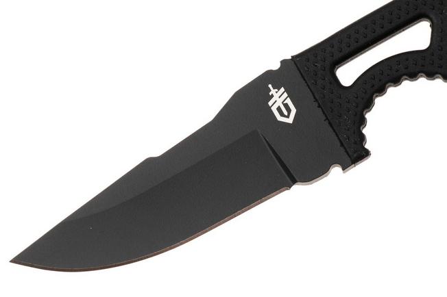 Afbeelding voor Gerber Ghostrike 2009182 Black 420HC, Rubber, vaststaand mes