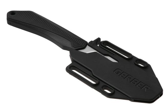 Afbeelding voor Gerber Forefront Fixed Drop Point 2009298, Stonewashed 420HC, Black GFN jachtmes