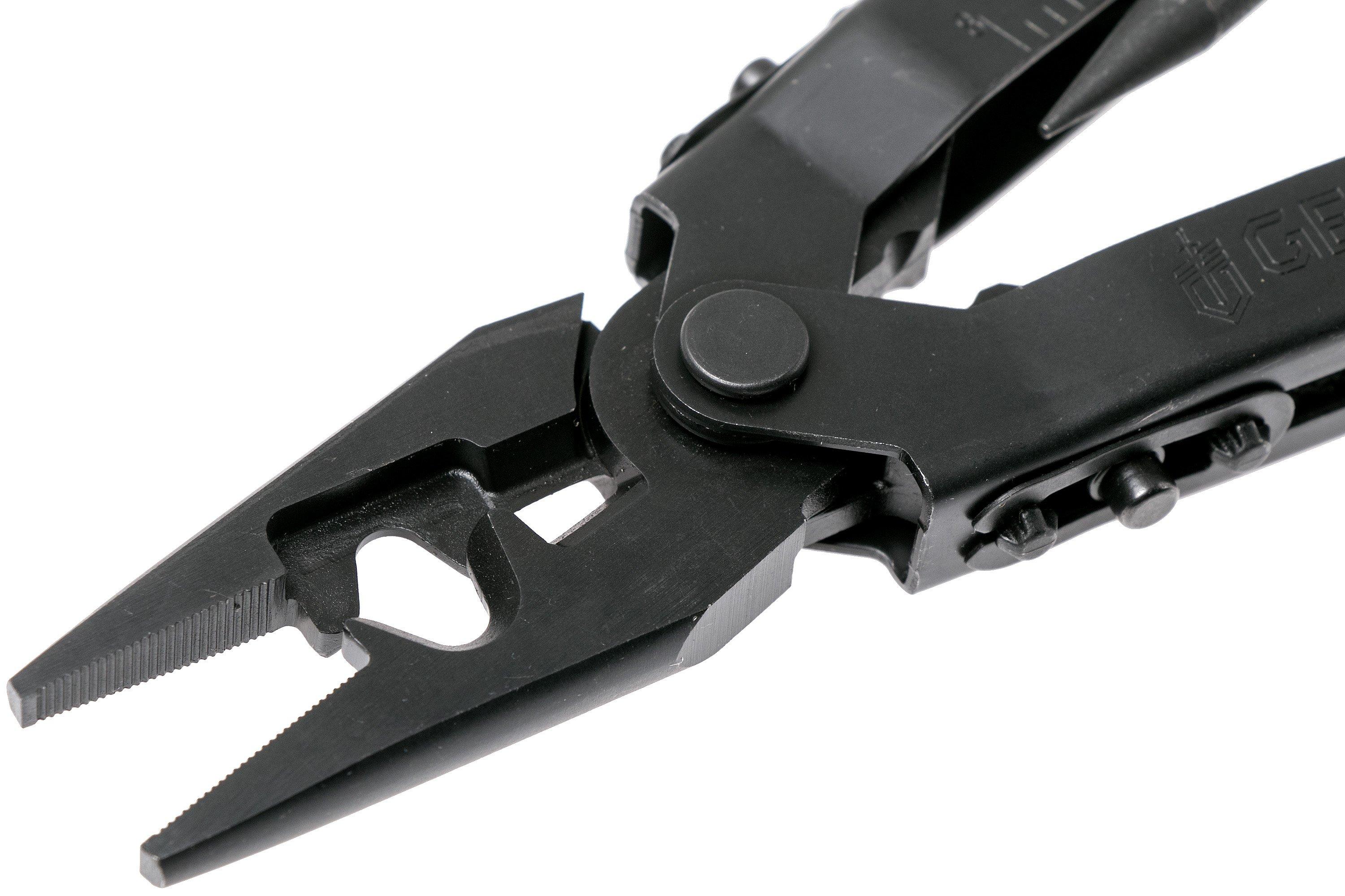 Multi-Plier 600 - Black, Carbide Cutters, Needlenose, Leather Sheath