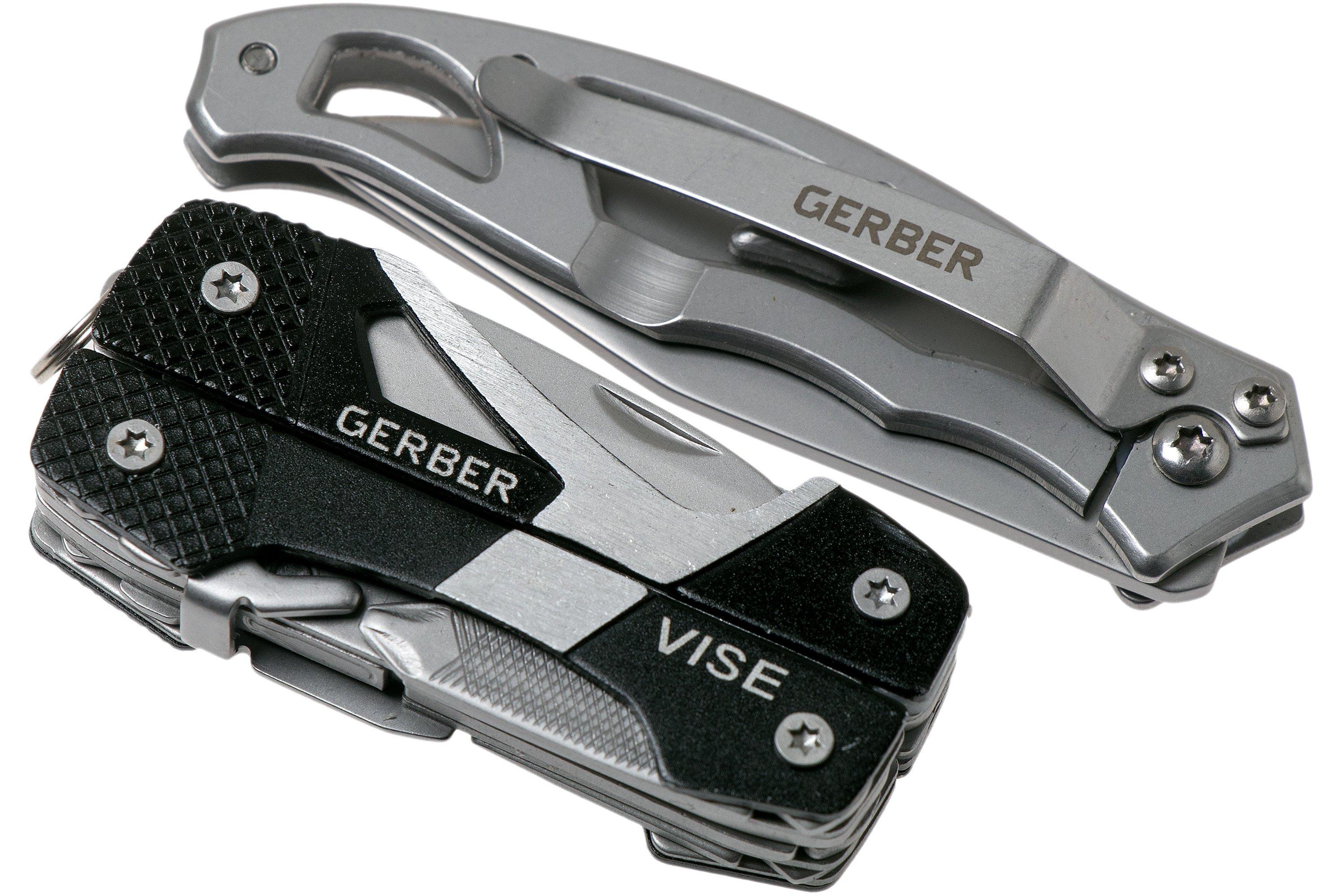 Gerber Vise keychain multi-tool with Gerber Paraframe Mini 31
