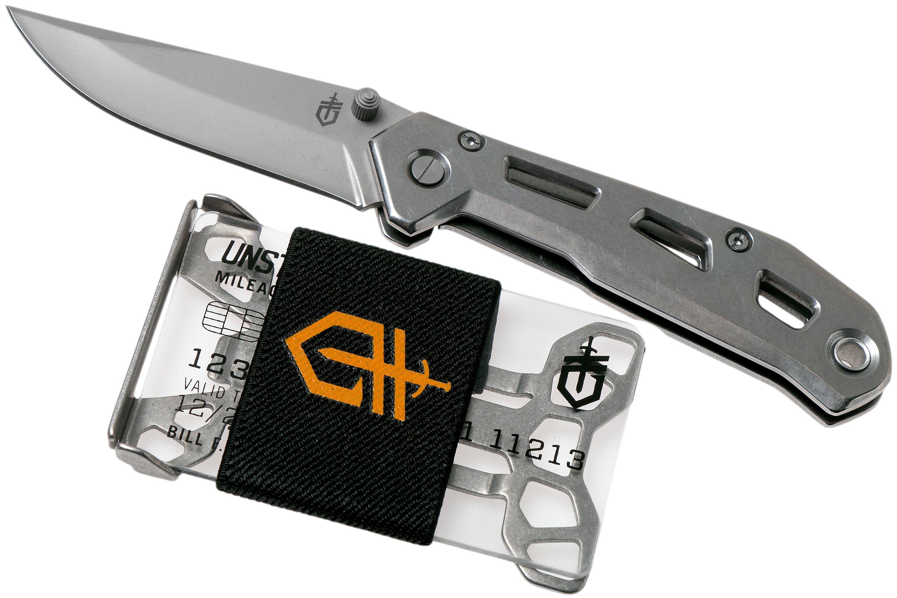 Gerber Airlift Silver pocket knife and Barbill wallet 1027635 giftset