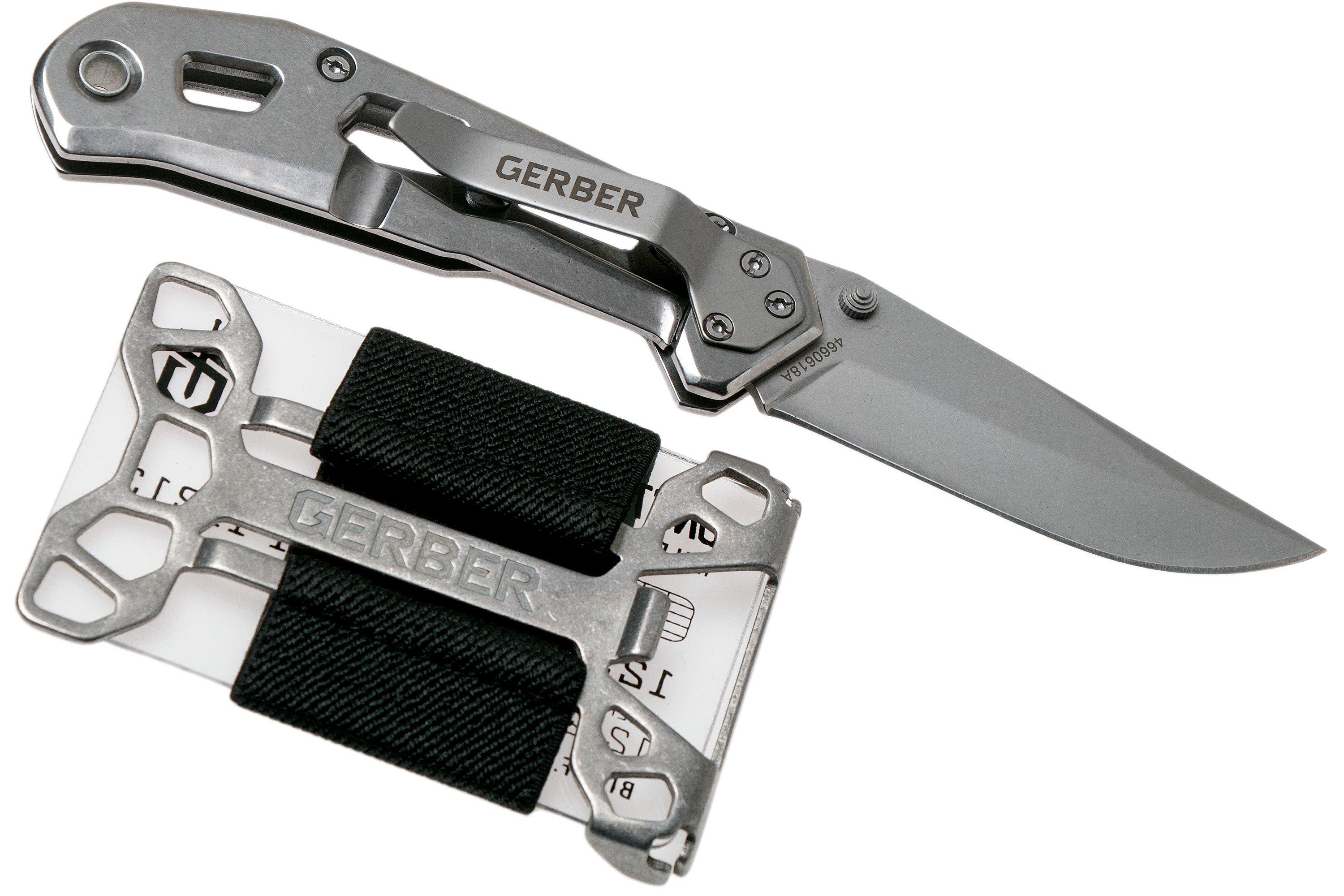 Gerber Airlift Silver pocket knife and Barbill wallet 1027635 giftset