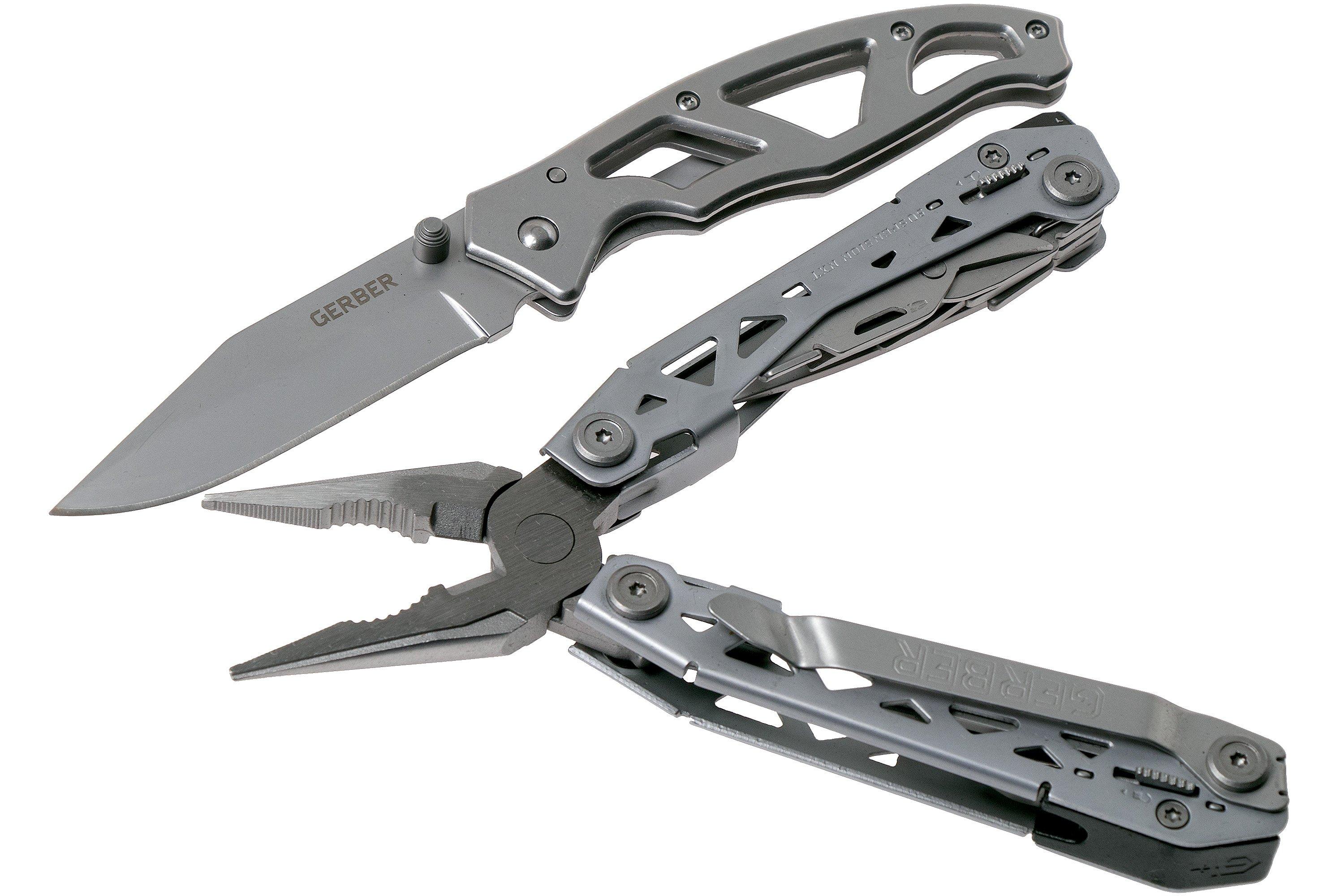  Gerber Gear Suspension-NXT 15-in-1 Multi-Tool Pocket Knife Set  - EDC Gear and Equipment Multi-Tool with Pocket Clip - Stainless Steel :  Everything Else